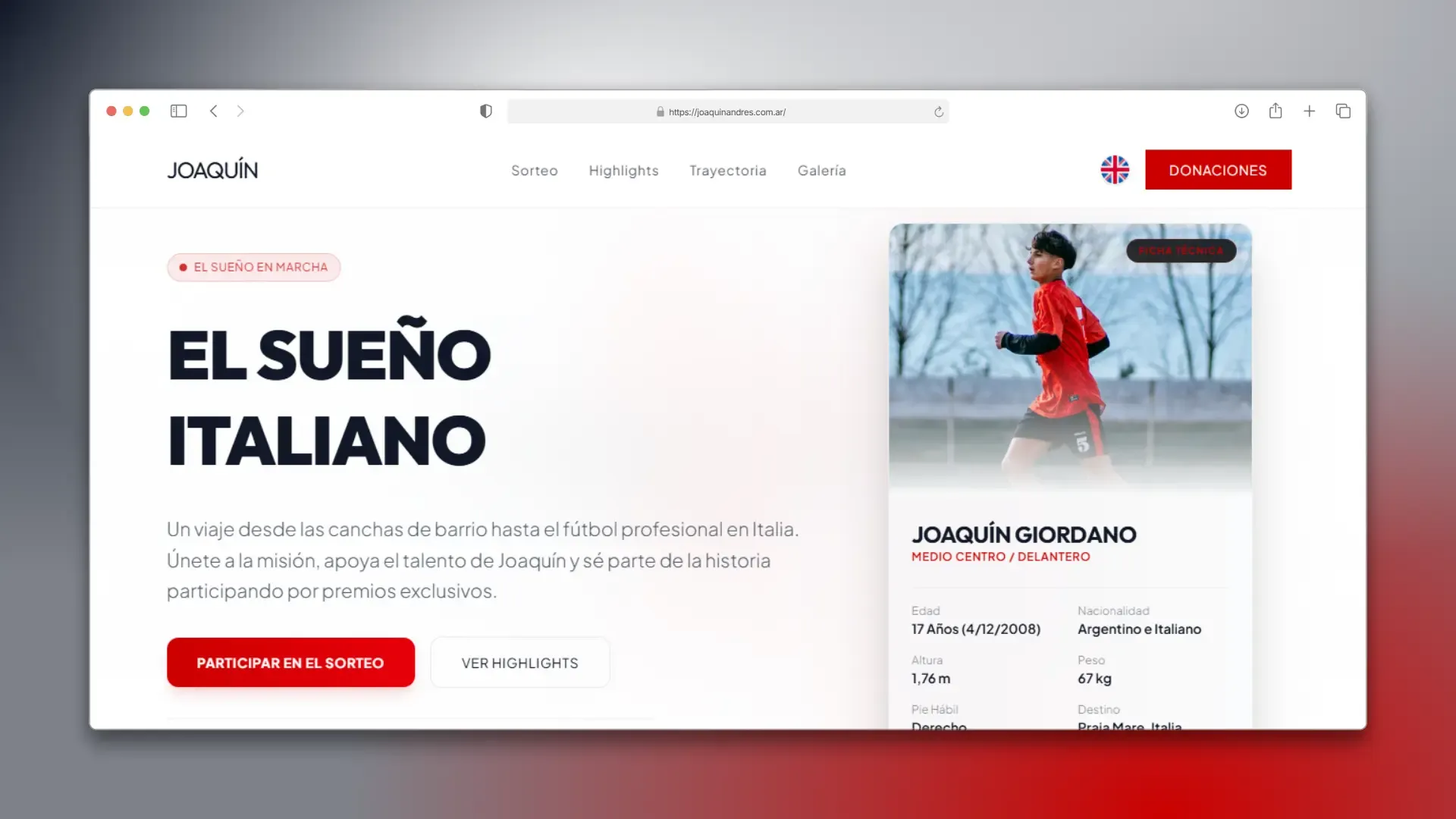 Sorteo Joaquin